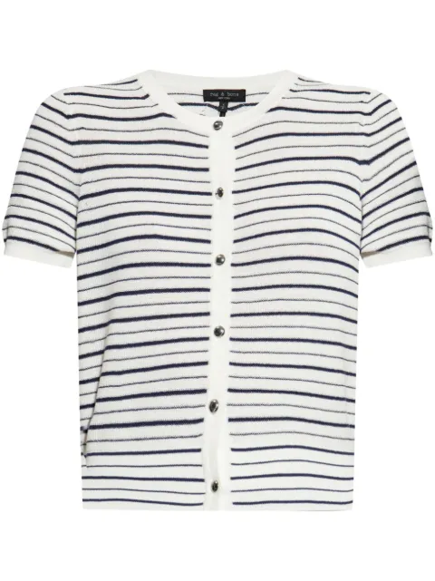 rag & bone cárdigan tejido a rayas