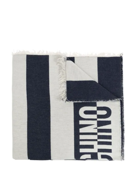 Moschino striped beach towel