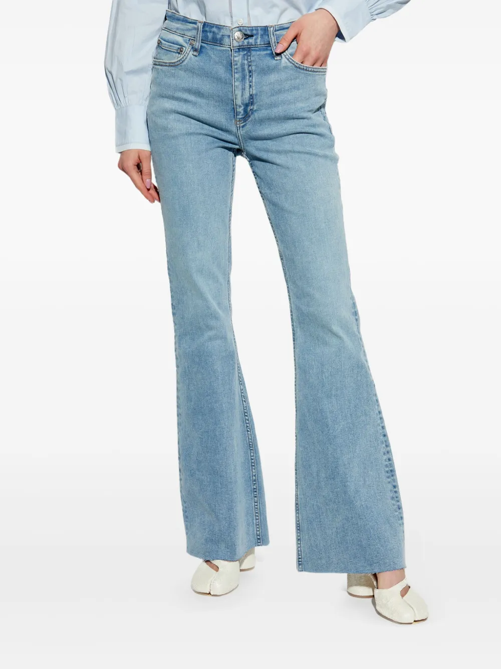 rag & bone The Dahlia straight jeans Blauw
