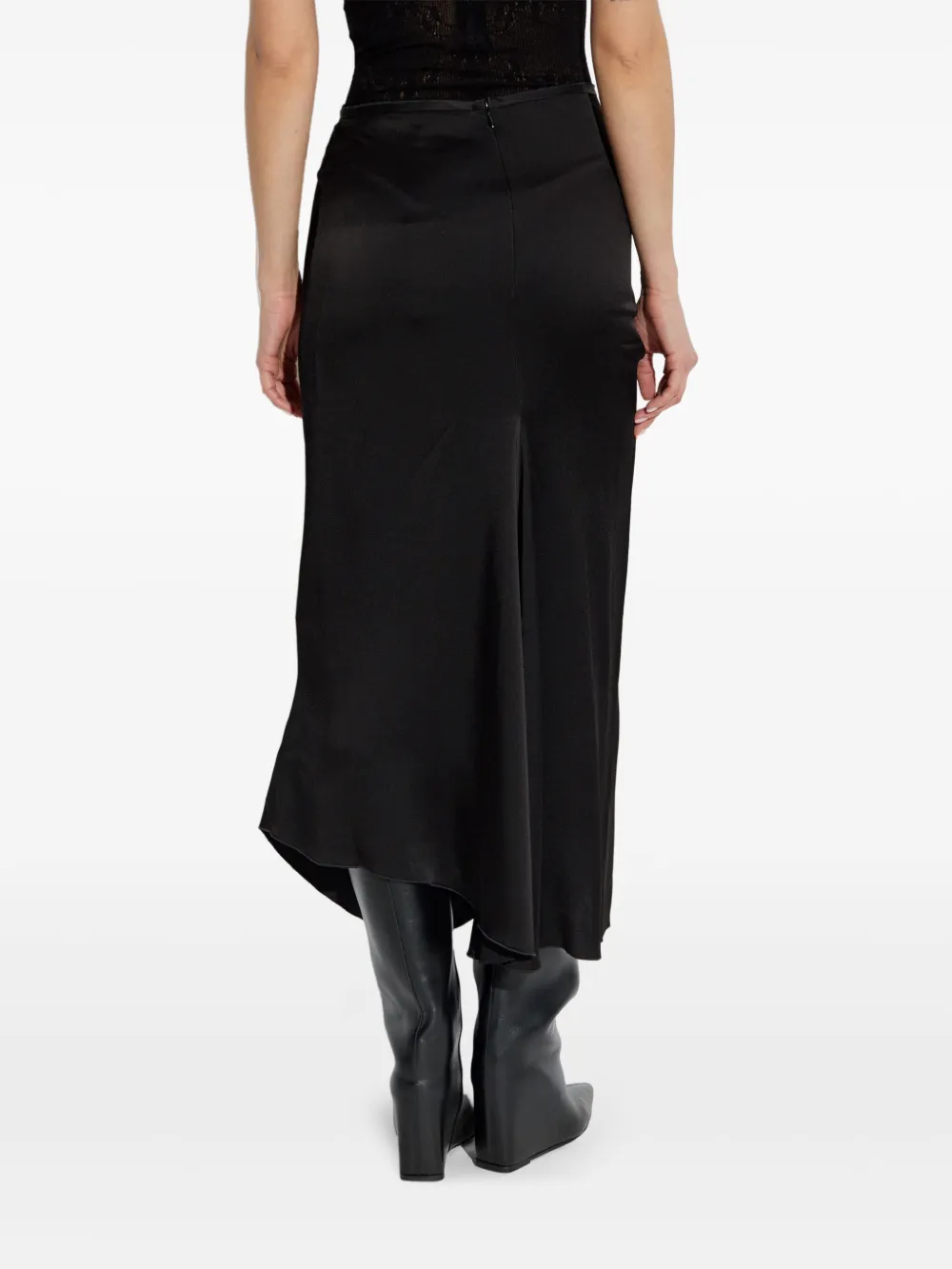 Victoria Beckham Gedrapeerde rok Zwart