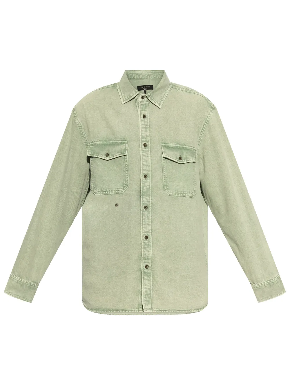 rag & bone patch pockets denim shirt | Grey | Image 1