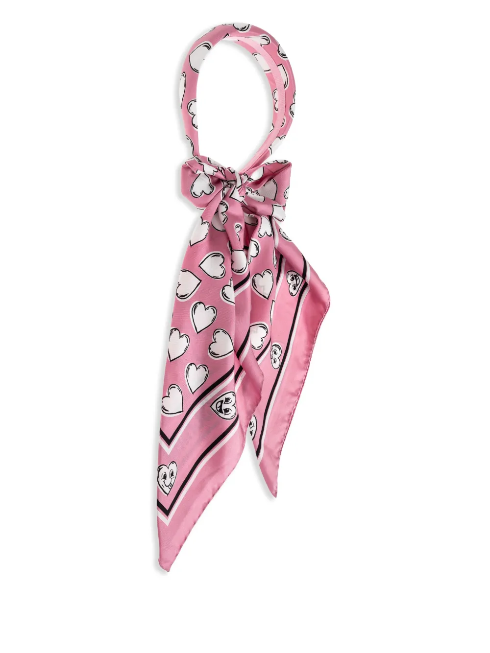 Moschino scarf headband Roze