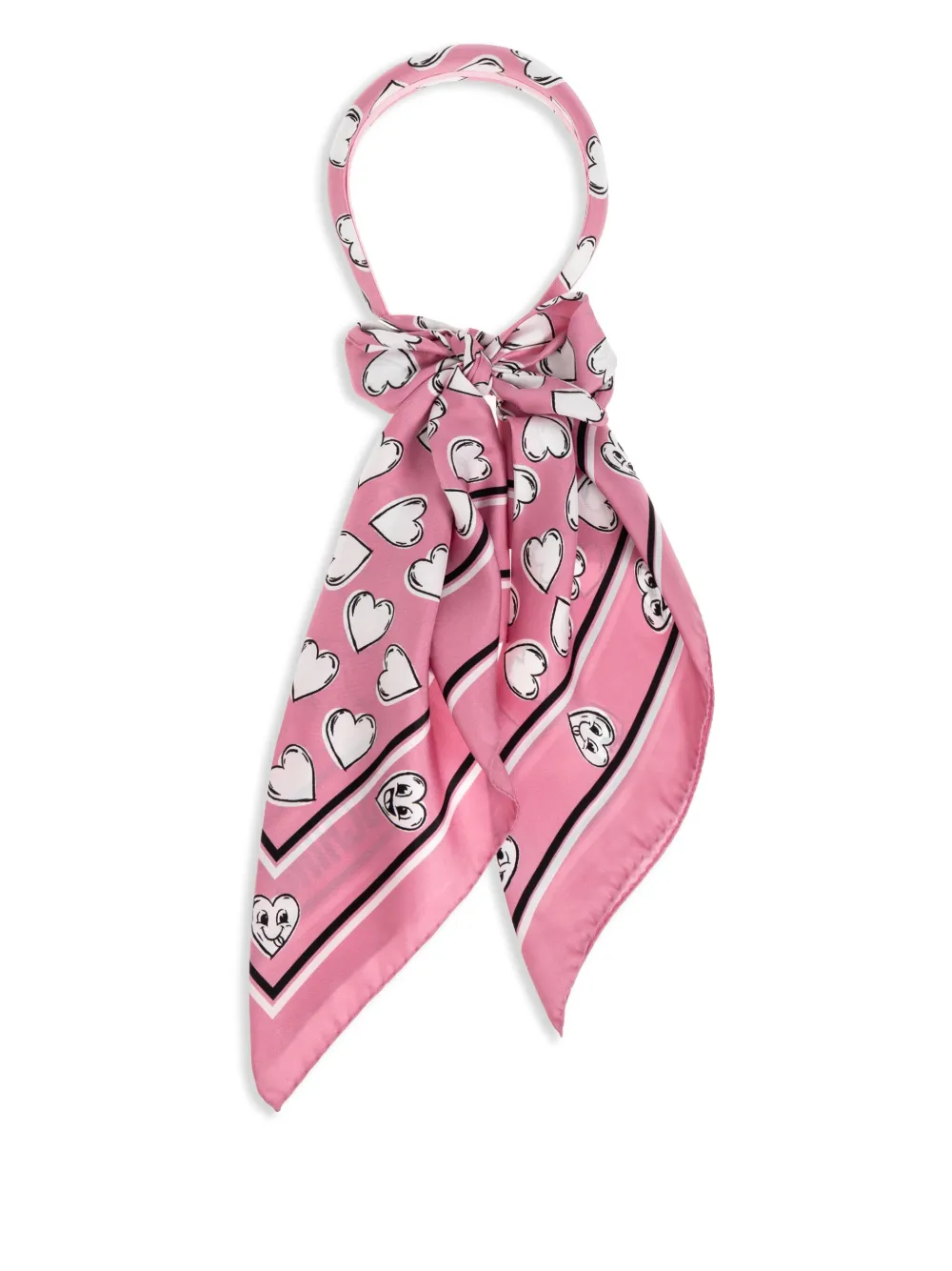 Moschino scarf headband Roze