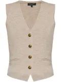 rag & bone merino-blend gilet - Neutrals