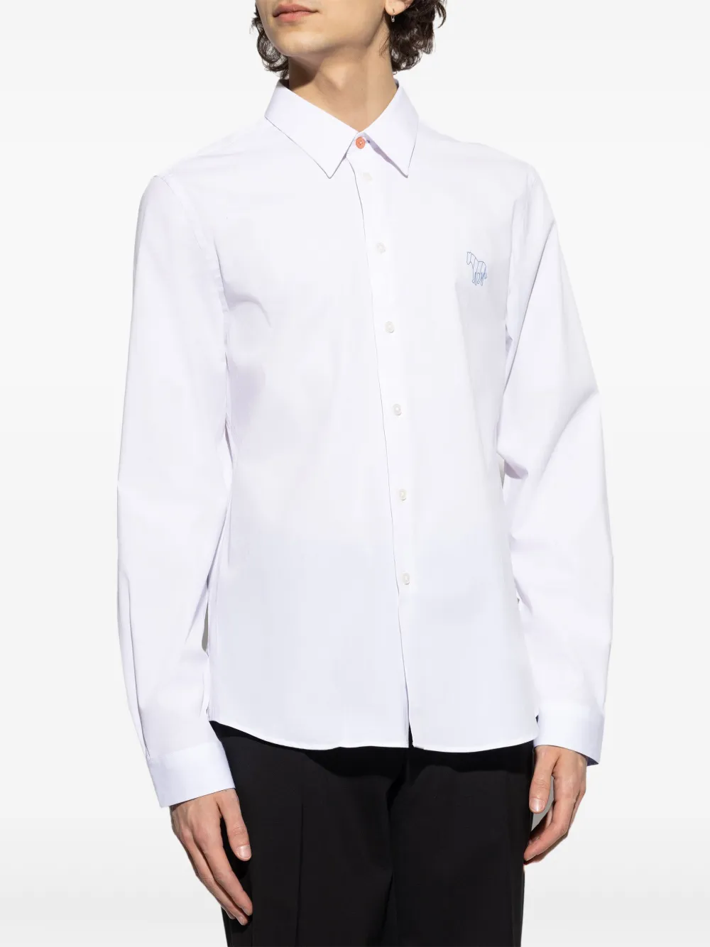 PS Paul Smith Overhemd van stretch katoen Wit