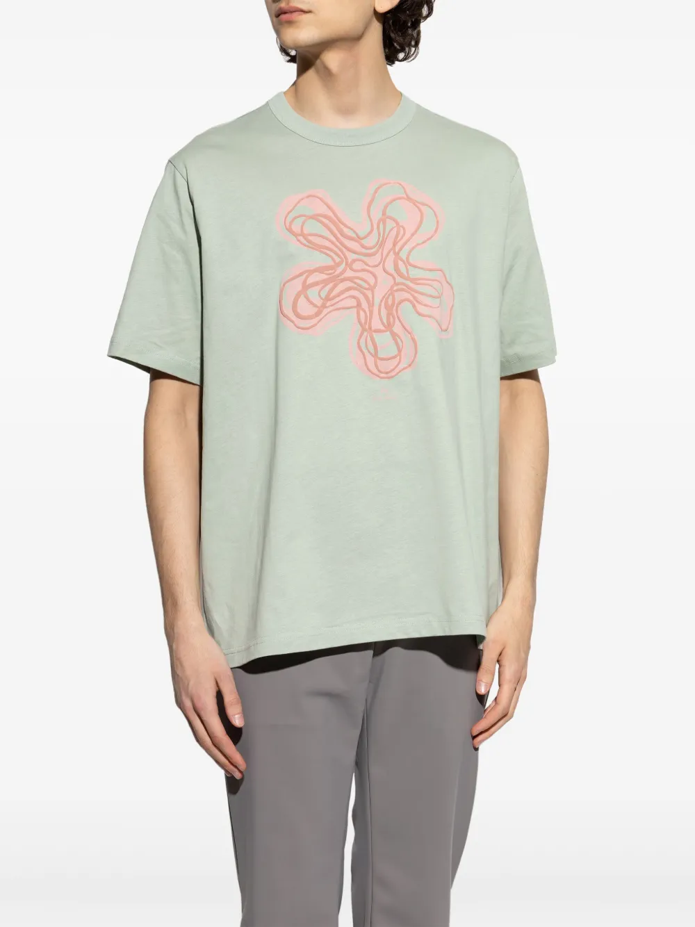 PS Paul Smith T-shirt met logoprint Groen