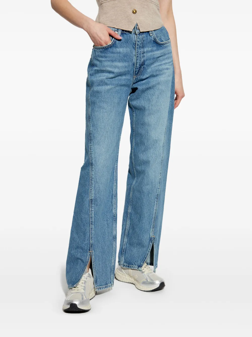 rag & bone The Shea straight jeans Blauw