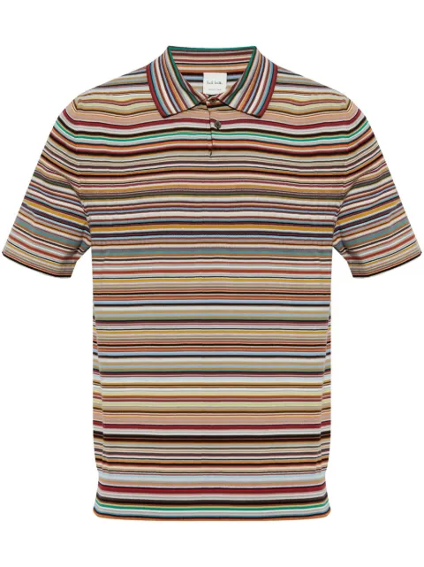 Paul Smith striped cotton polo shirt