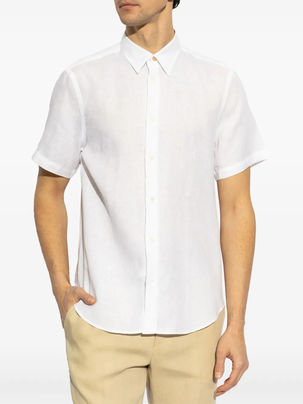 Paul Smith Linnen overhemd Wit