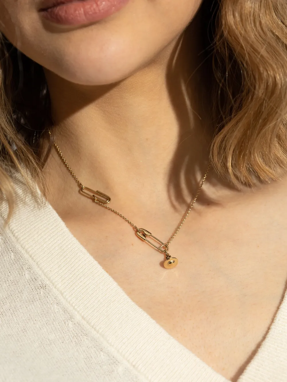 Vivienne Westwood safety-pin necklace - Goud