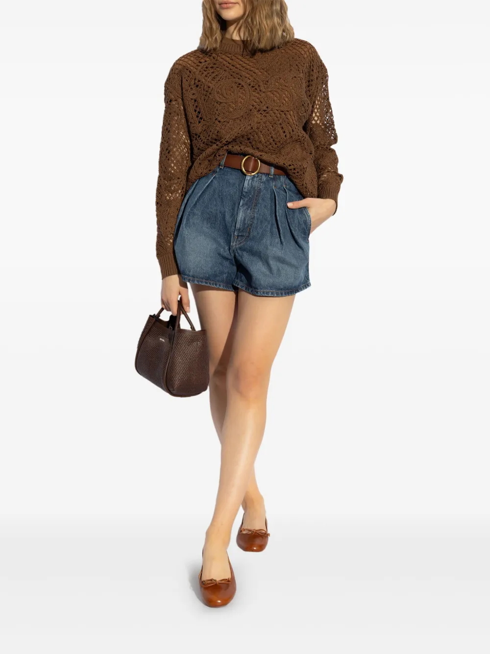 Max Mara open-knit jumper - Bruin