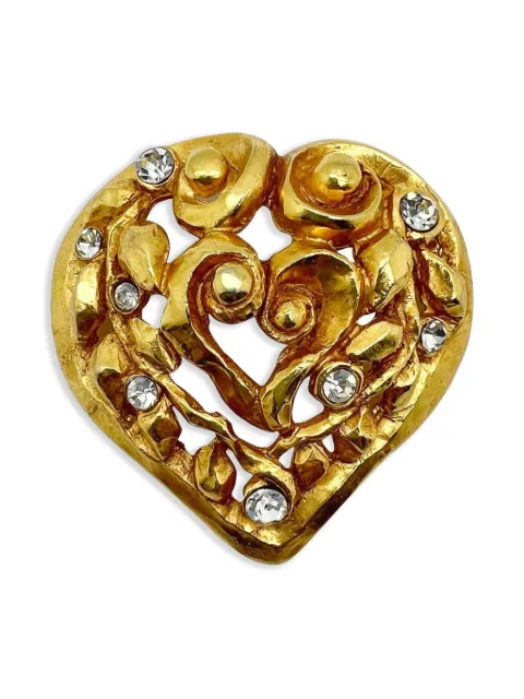 Christian Lacroix Pre-Owned Heart brooch