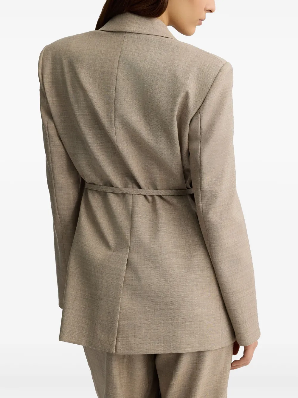 LIU JO Blazer met ceintuur Beige
