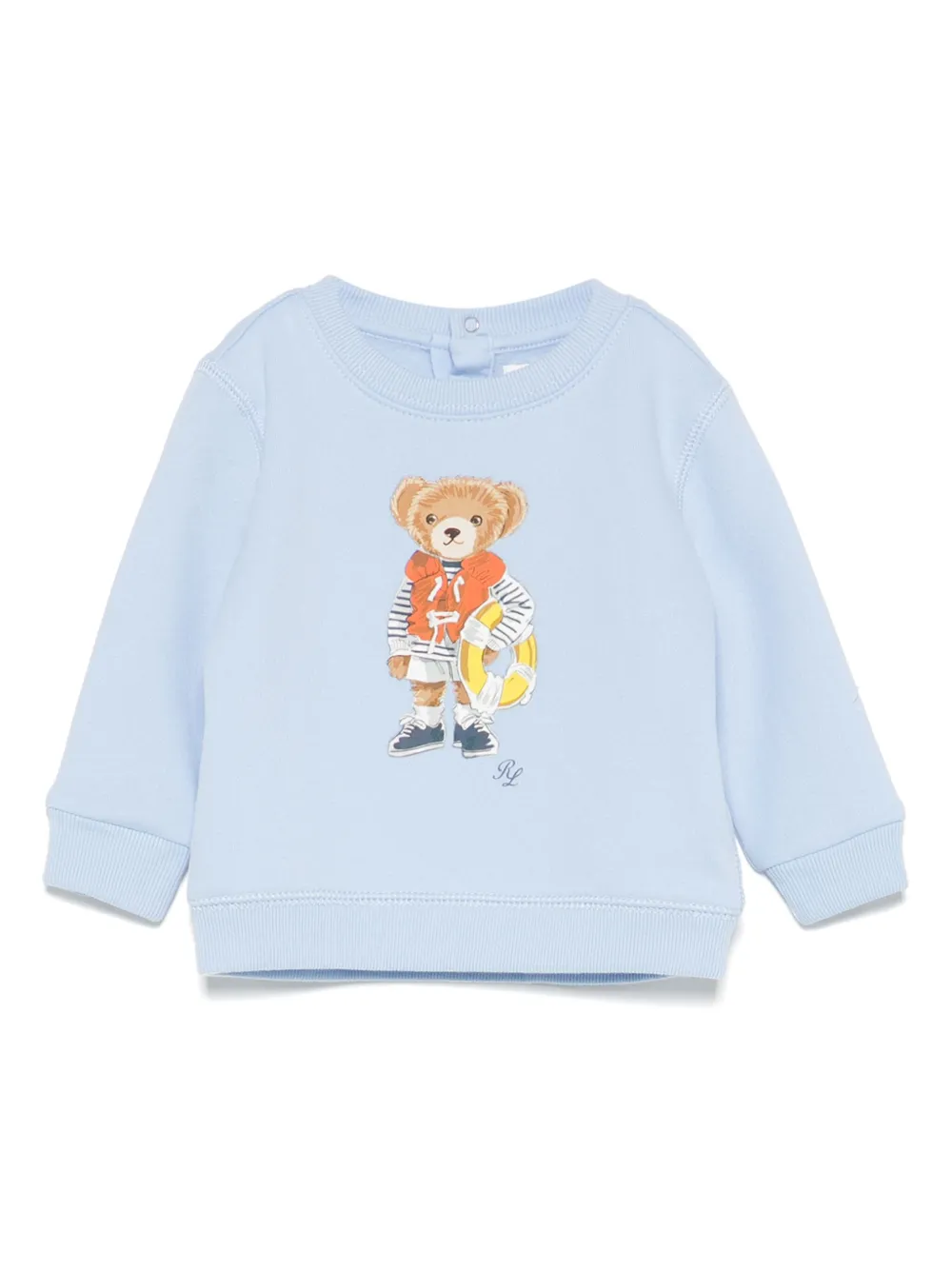 POLO RALPH LAUREN KIDS Sweater met teddybeerprint Blauw