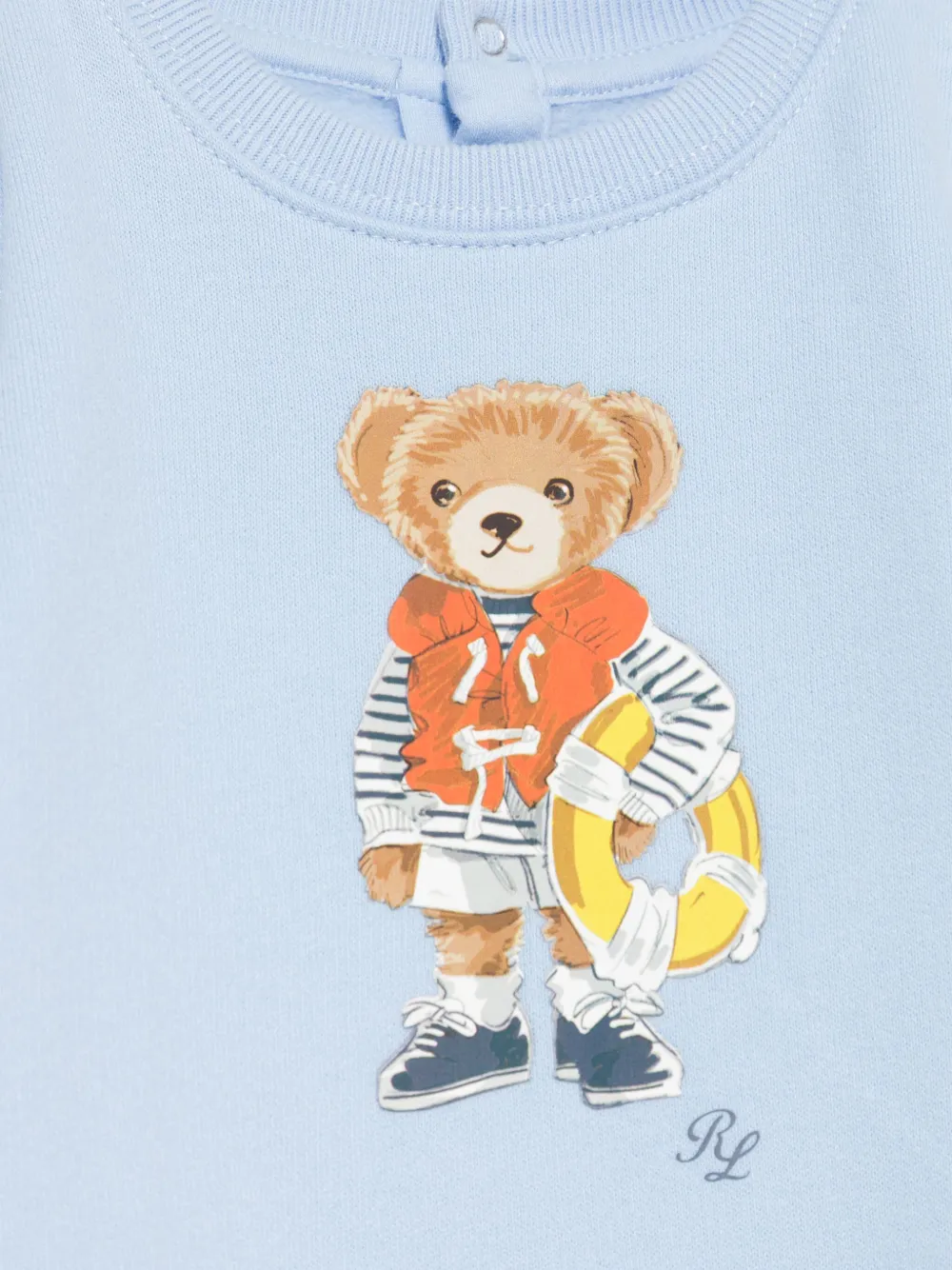 POLO RALPH LAUREN KIDS Sweater met teddybeerprint Blauw