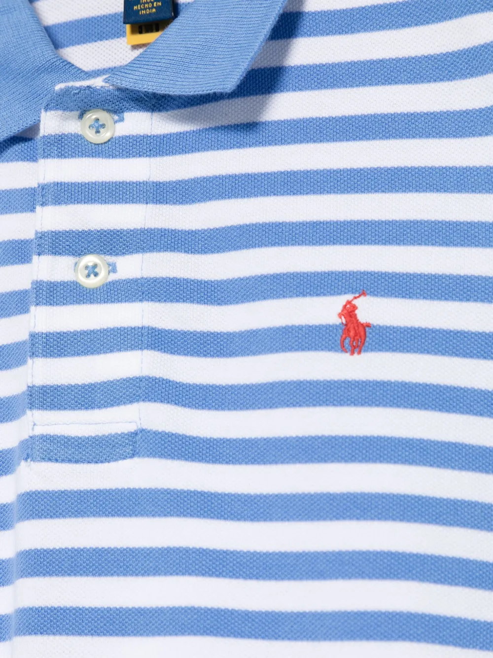 POLO RALPH LAUREN KIDS Gestreept poloshirt Blauw