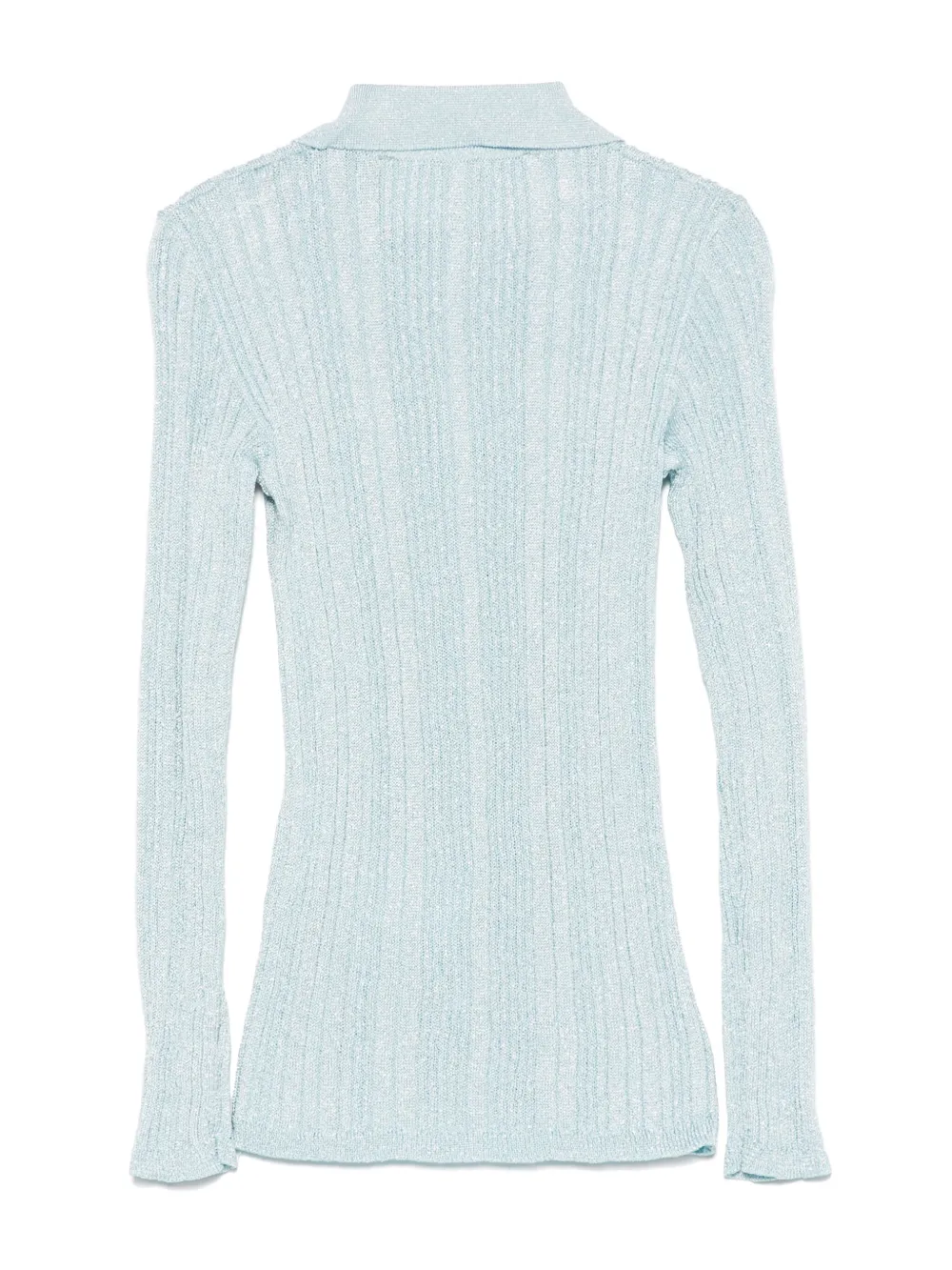 Miss Blumarine Ribgebreid shirt Blauw