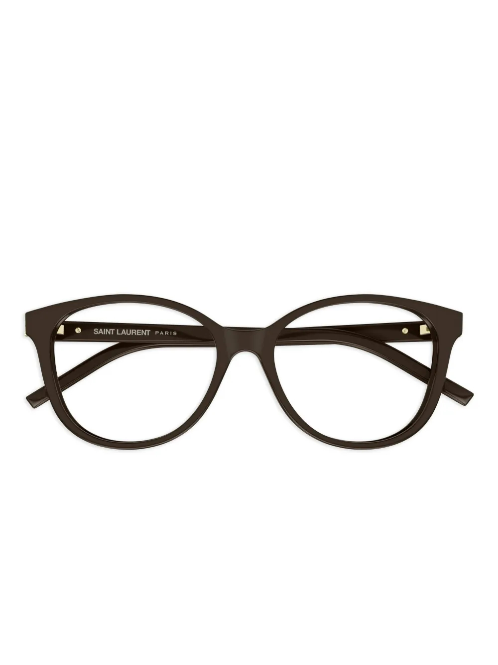 Saint Laurent Eyewear round-frame glasses | Brown | Image 1