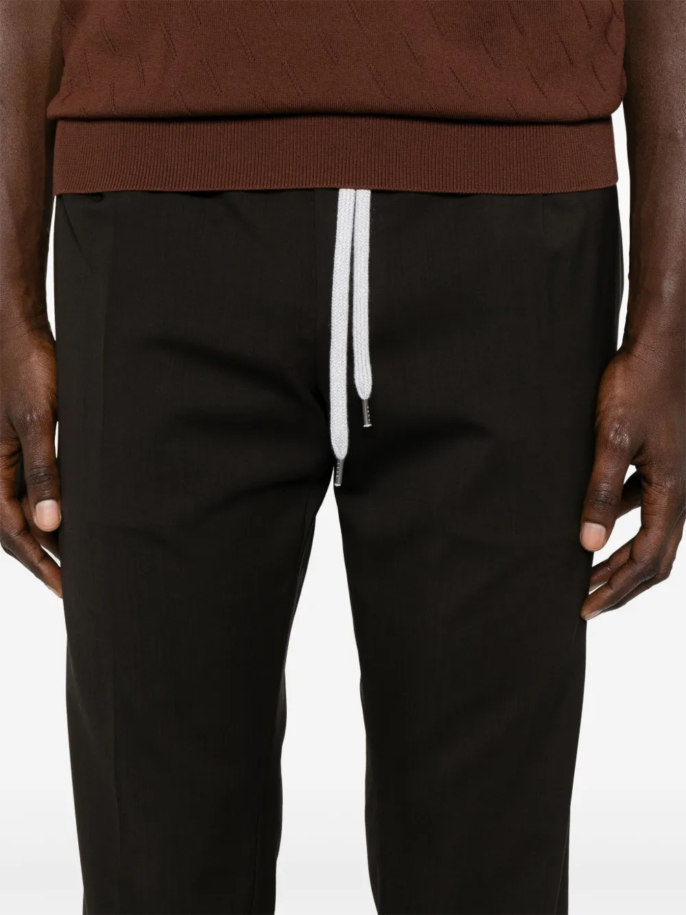PT Torino Broek met toelopende pijpen Bruin