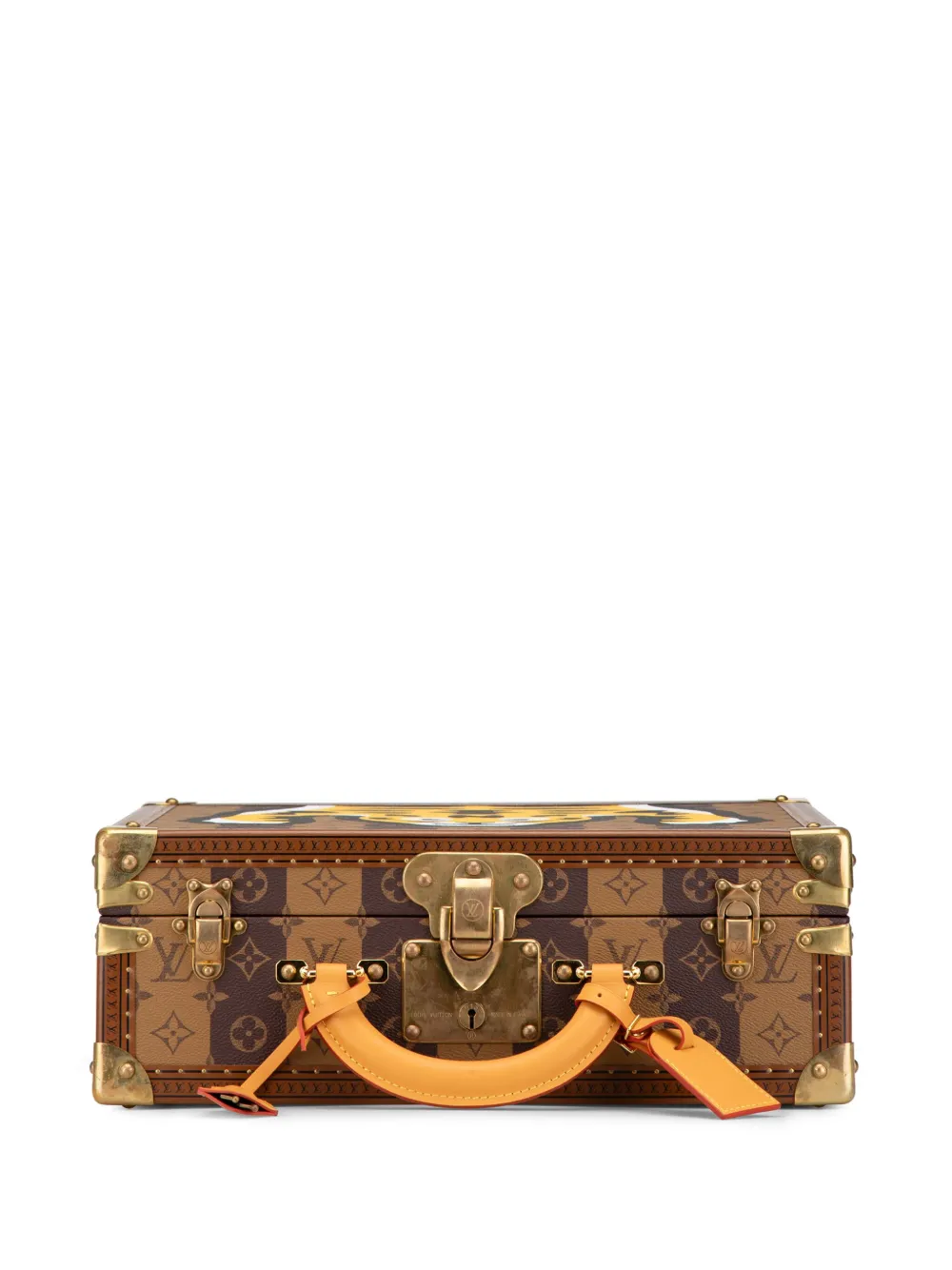 Pre-owned Louis Vuitton 2000-2024 Monogram Nigo Cotteville 40 Travel Bag In Brown