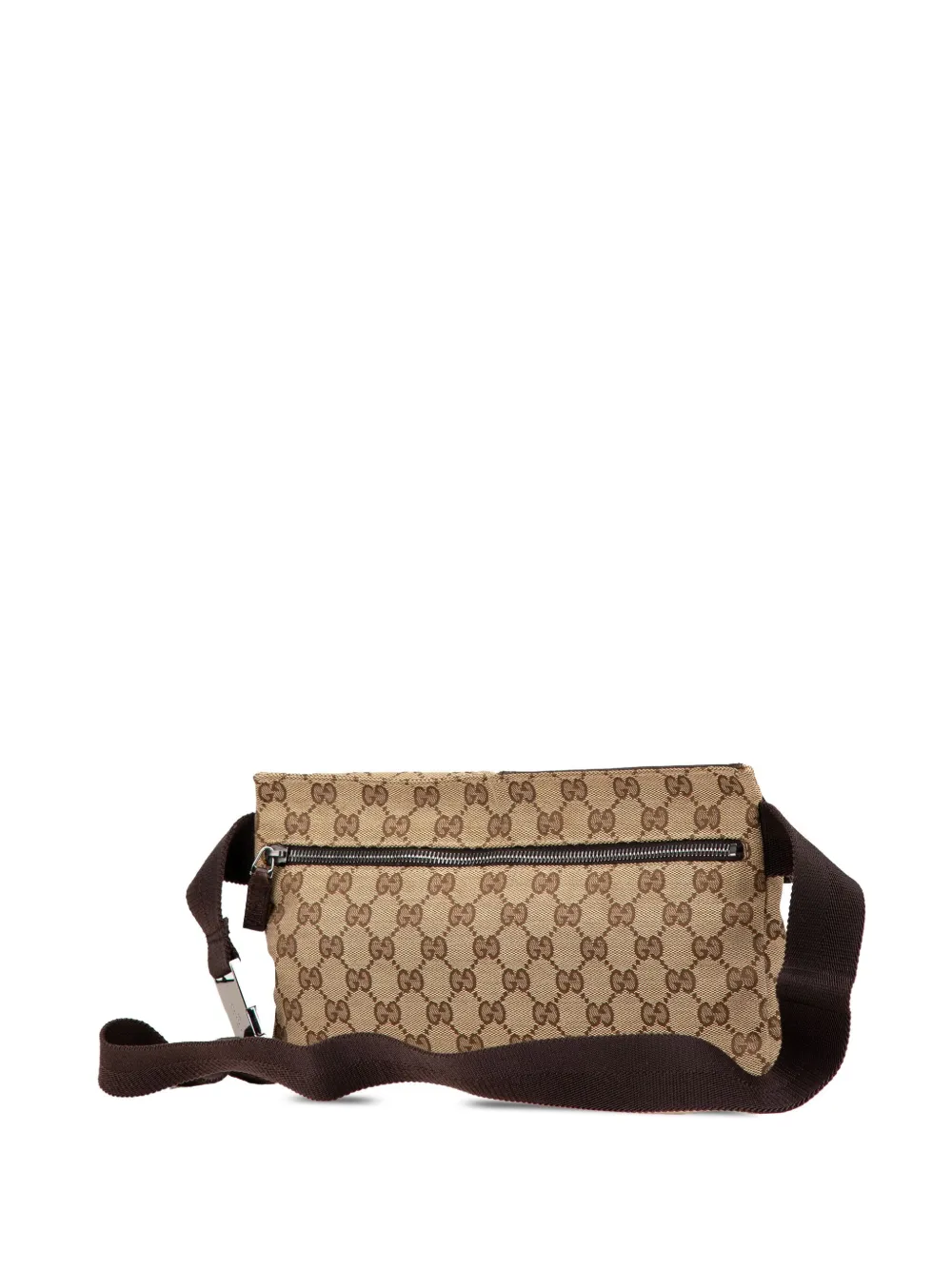 Gucci Pre-Owned 2000-2015 GG Canvas Double Pocket heuptas - Bruin