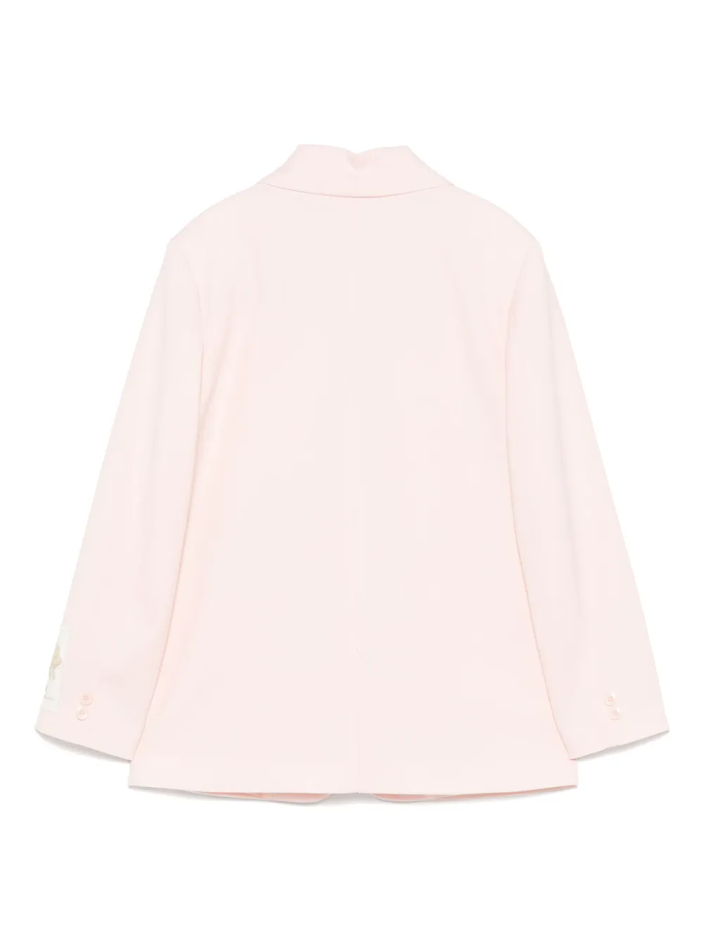 Elisabetta Franchi La Mia Bambina Blazer met enkele rij knopen Roze