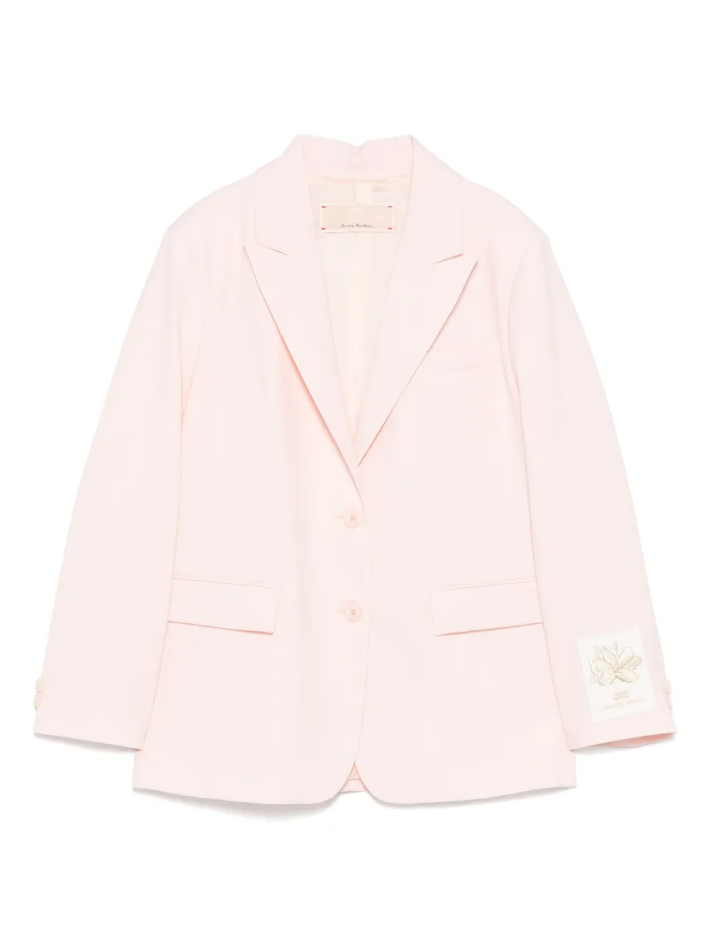 Elisabetta Franchi La Mia Bambina single-breasted blazer Roze