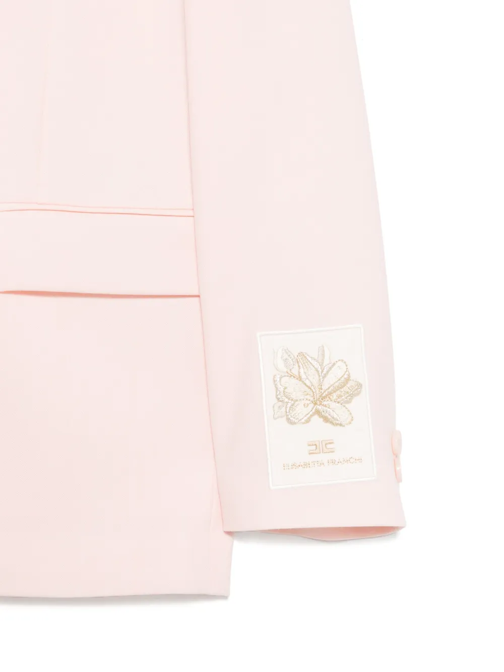 Elisabetta Franchi La Mia Bambina Blazer met enkele rij knopen Roze