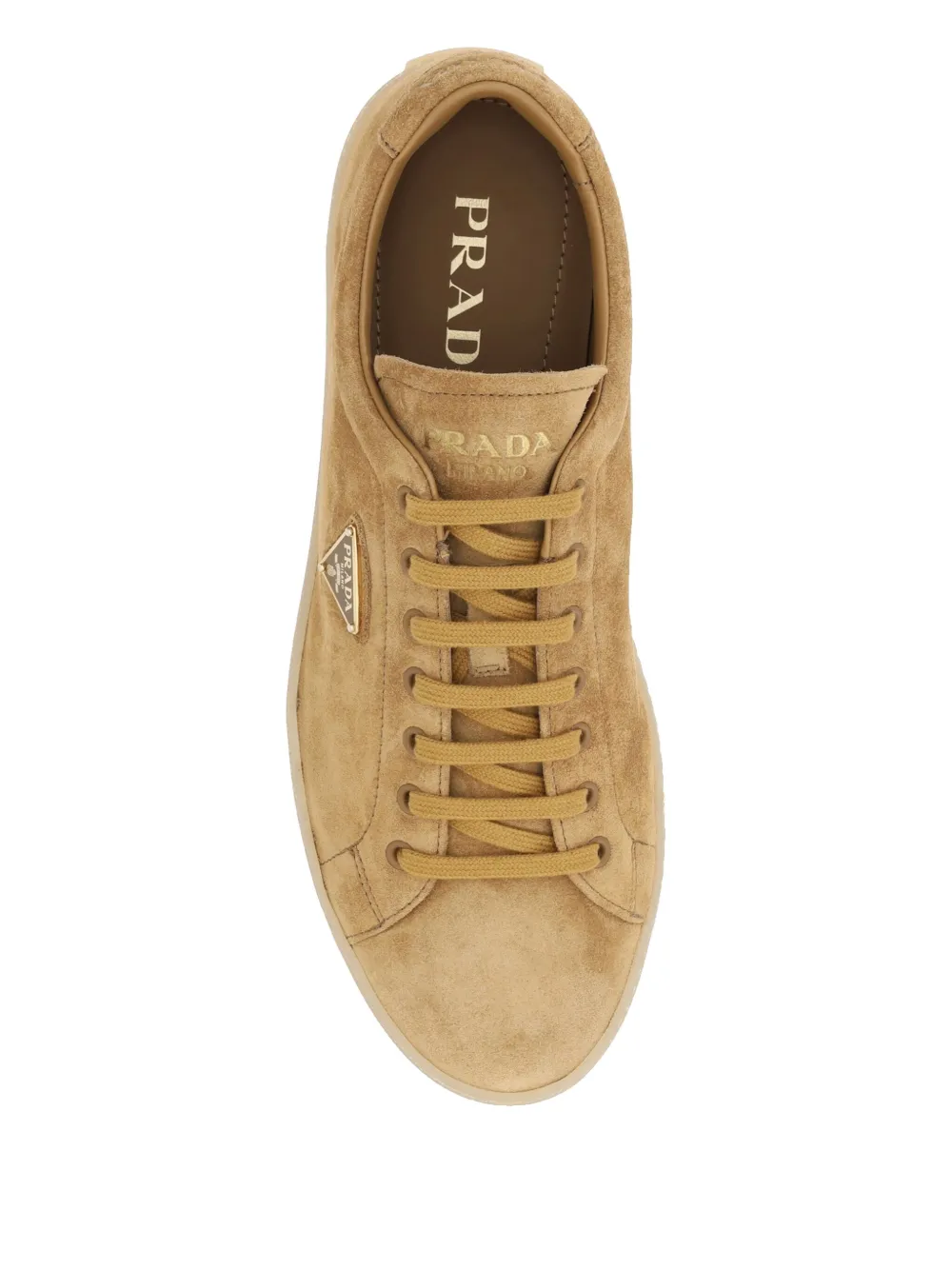 Prada Leren sneakers Bruin