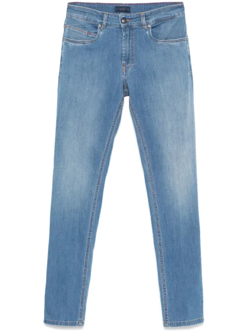 Fay jean à 5 poches - Bleu - Fay - Modalova