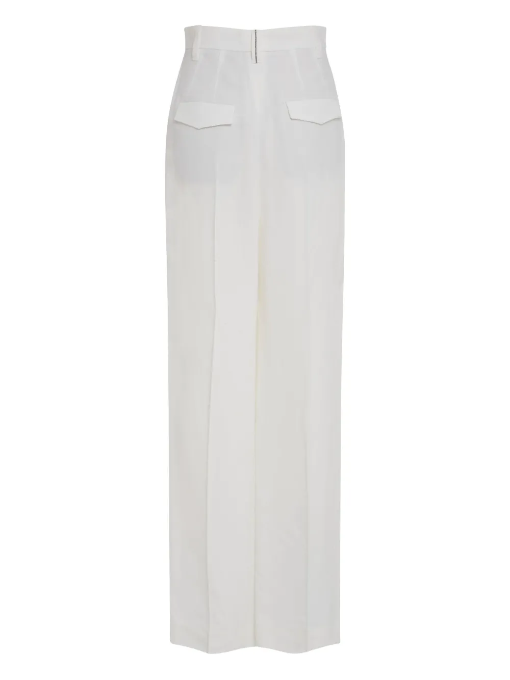 Brunello Cucinelli Pantalon met gesmockt detail Wit