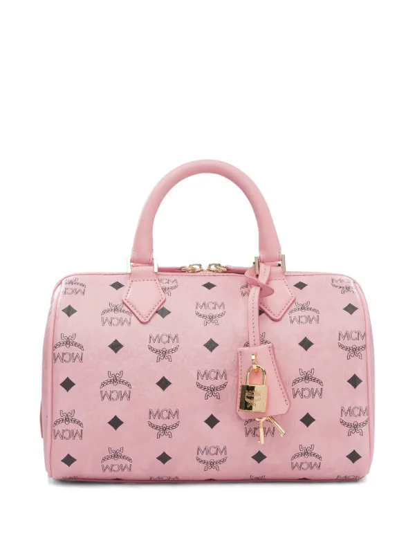 MCM レザー トートバッグ | ピンク | FARFETCH JP