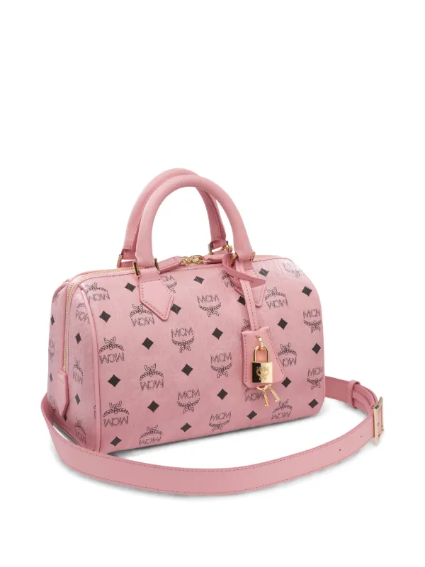 MCM ピンク ロゴトートバッグ 大きめ MCM Leather Tote Bag | Pink | FARFETCH JO