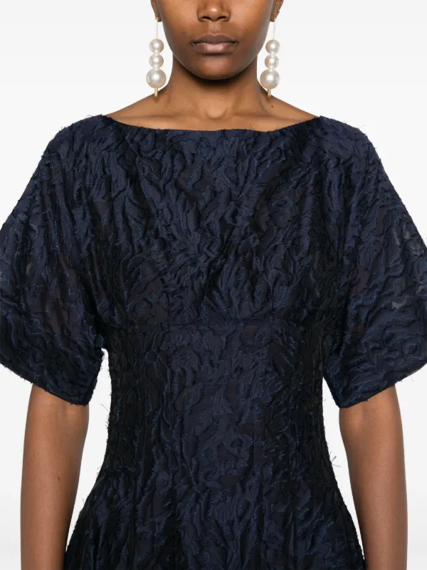 simkhai rosalie jacquard midi dress Simkhai Rosalie Maxi Dress | Blue