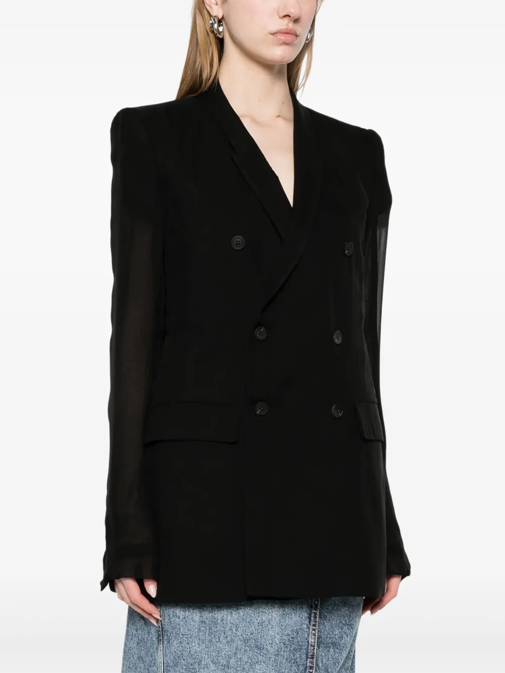 Rick Owens JMF blazer Zwart
