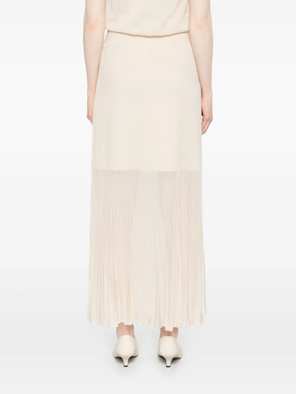 Shop Simkhai Gennie Maxi Skirt In Neutrals