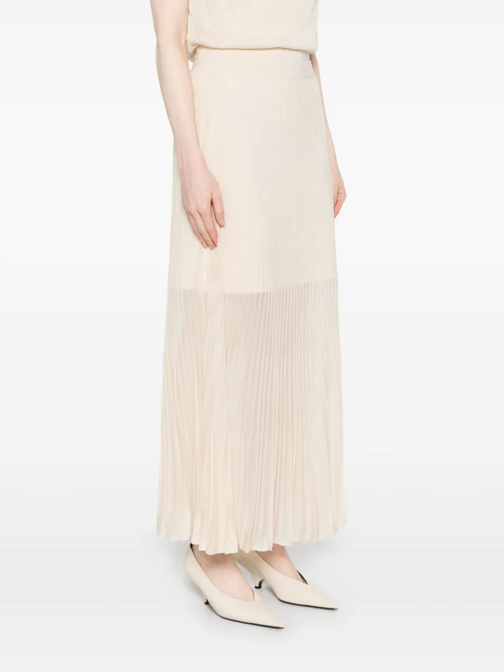 Shop Simkhai Gennie Maxi Skirt In Neutrals