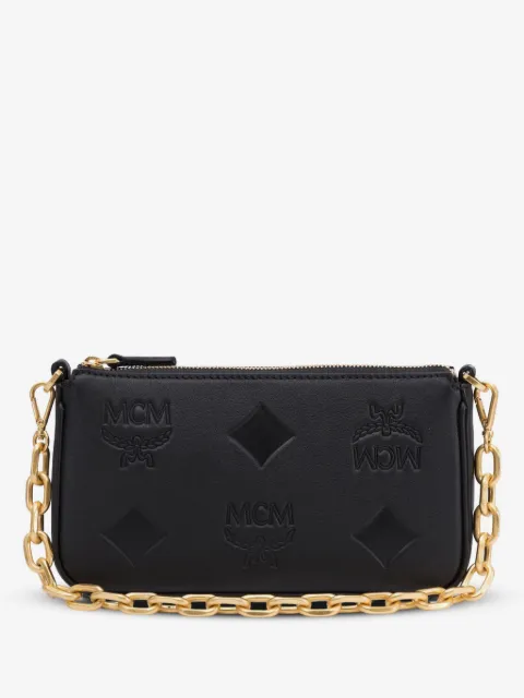 MCM logo-debossed shoulder bag 