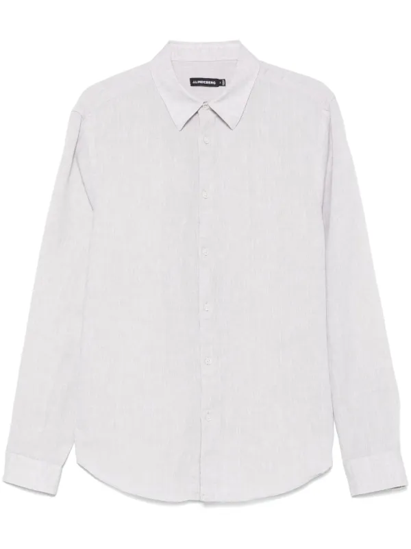 j lindeberg dress shirts J Lindeberg Mens L/slv Dress Shirt 14/36 Blue slim fit 100% cotton NWT $185