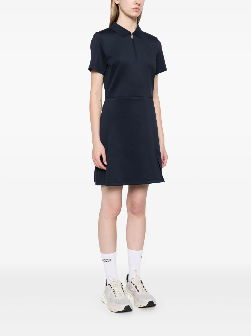 Shop J. Lindeberg Kanai Mini Dress In Blue