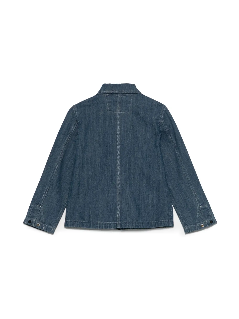 C.P. Company Kids logo-print denim jacket - Blauw