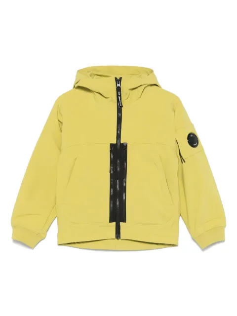 C.P. Company Kids logo-patch hooded jacket