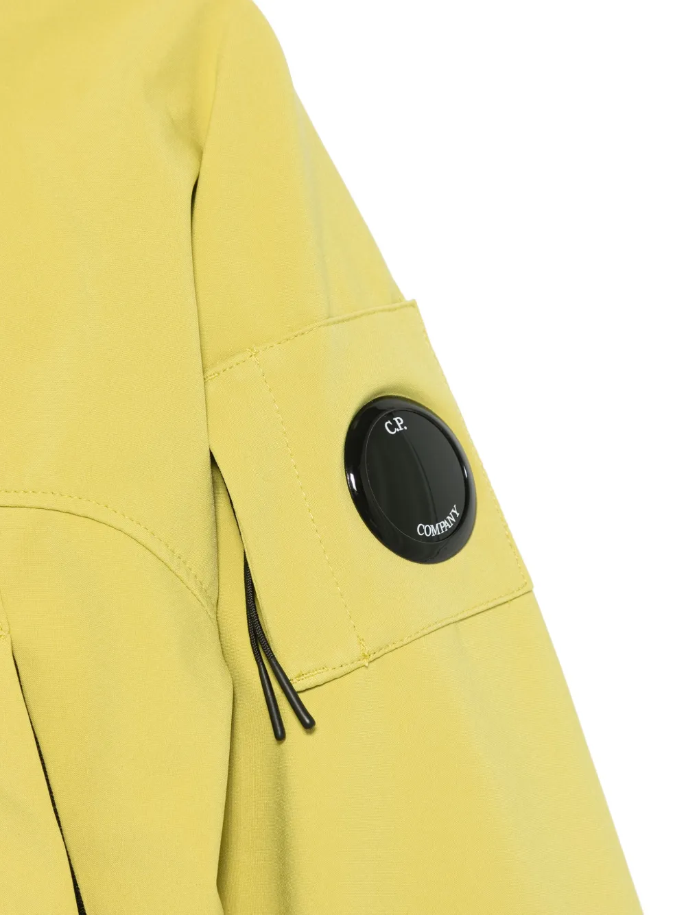 C.P. COMPANY LOGO-PATCH HOODED JACKET
