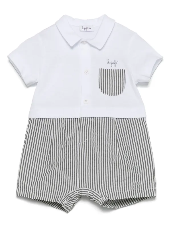 Il Gufo Tutina a Righe Bianco FARFETCH IT - Main Image