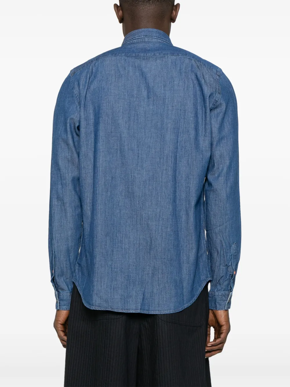 PS Paul Smith Overhemd van biologisch katoen Blauw