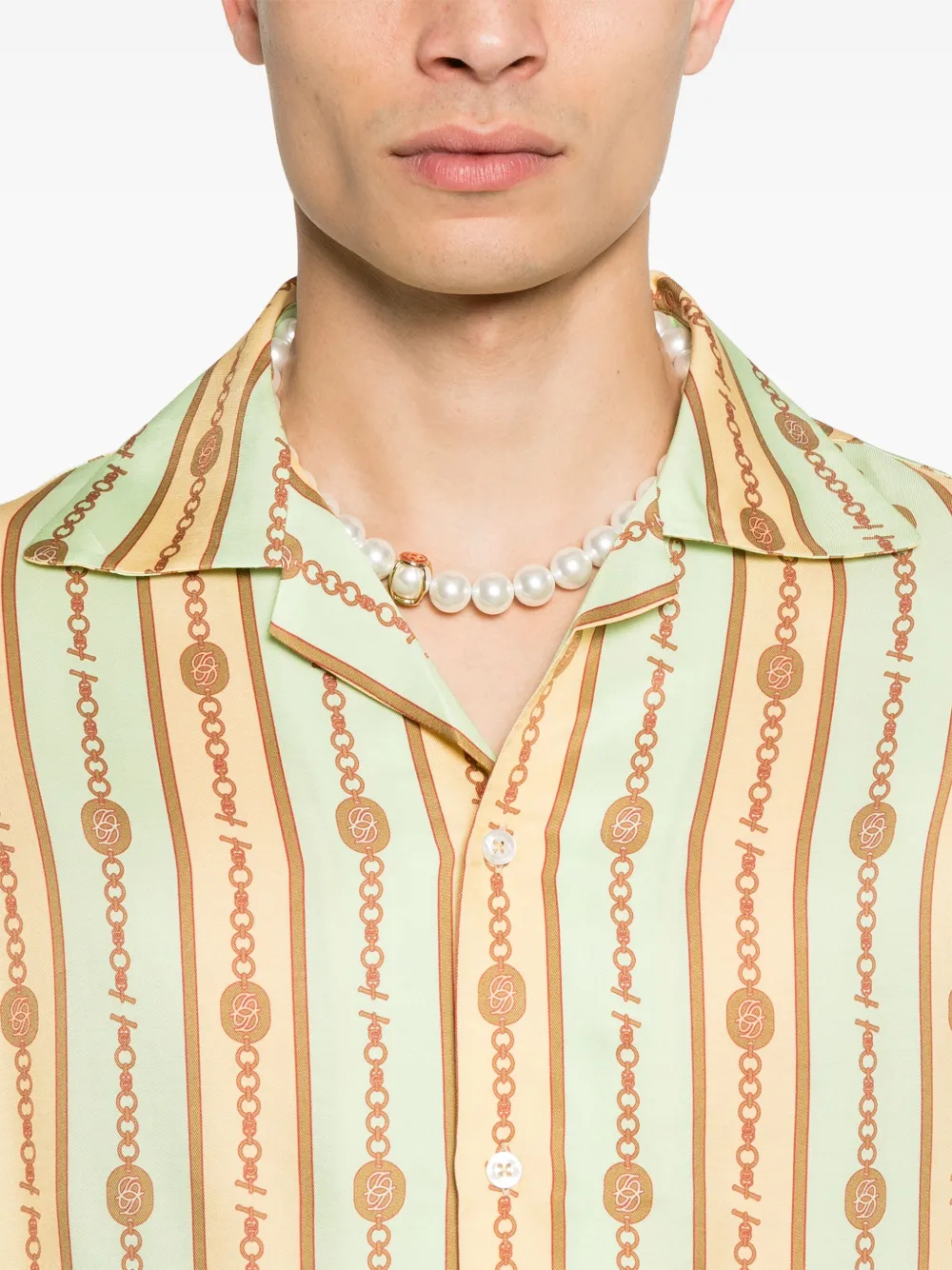 Drôle De Monsieur Bijoux overhemd Groen