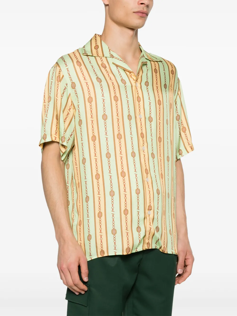 Drôle De Monsieur Bijoux overhemd Groen