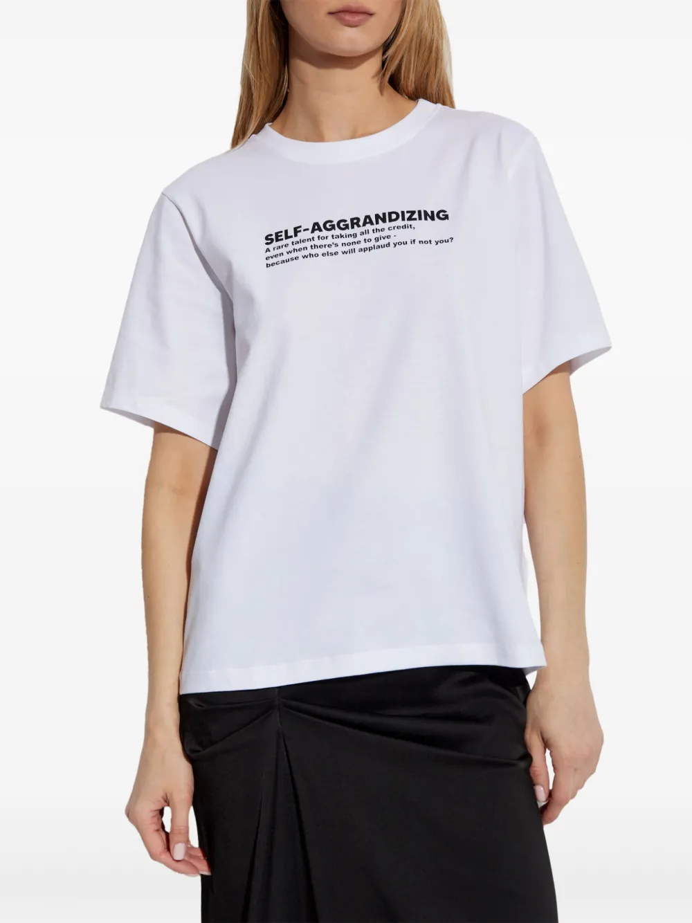Victoria Beckham T-shirt met tekst Wit