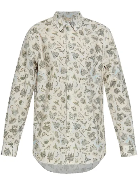 Paul Smith printed cotton shirt