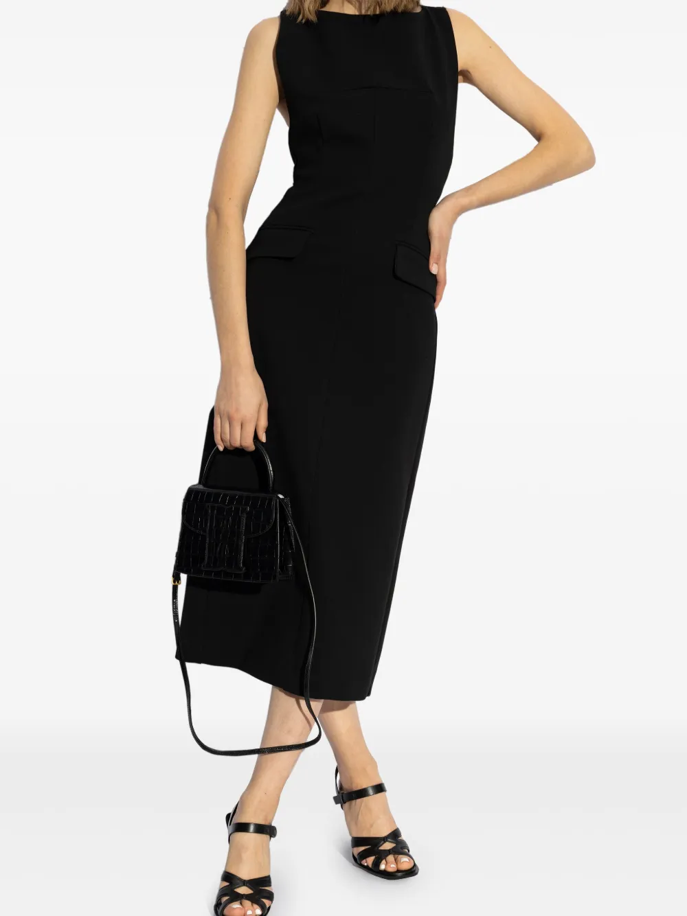 Max Mara 120mm Double High sandals Black